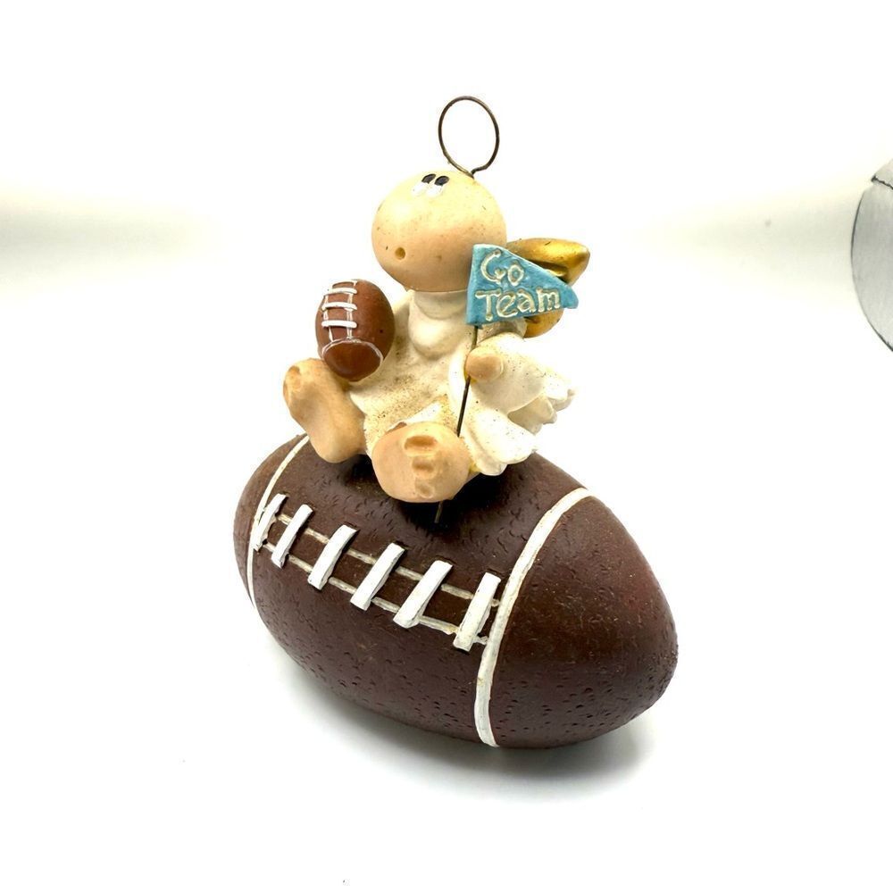 Angel cheeks Kirk vintage cherub Cute Angel on Football Figurine